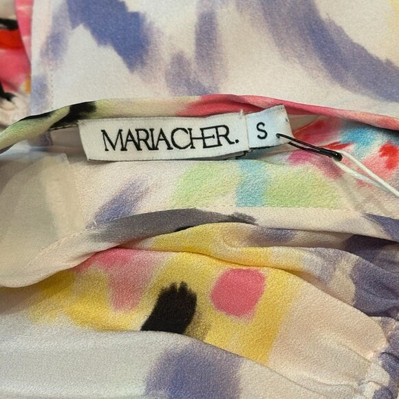 MARIA CHER Fatima Arya Ruched A-Line Maxi Dress,  Multi floral tones, Size 2 - Picture 15 of 16